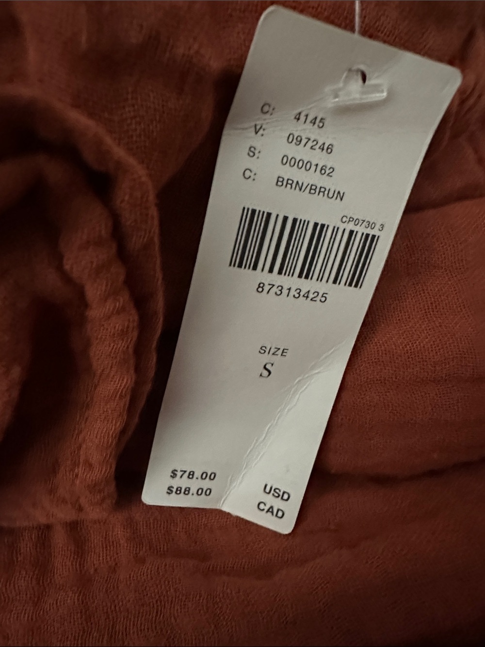 NWT! Anthropologie Orange Rust Kallie Flowy Tunic Dress 🔖 - Picture 5 of 5